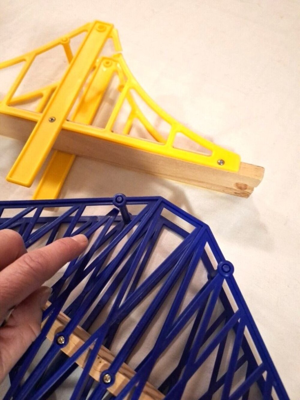 Train Bridge Suspension Wooden Railroad Riser Blocks READ - Picture 2 of 11